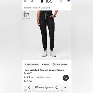 Figs Zamora high waisted scrub pants